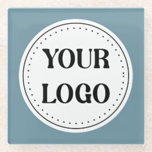 Modernes Minimalistisches Berufliches Schwarz Glasuntersetzer