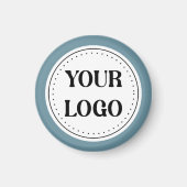 Modernes Minimalistisches Berufliches Schwarz Magnet (Vorne)