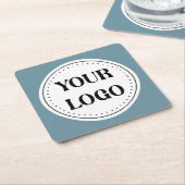 Modernes Minimalistisches Berufliches Schwarz Rechteckiger Pappuntersetzer (angewinkelt)