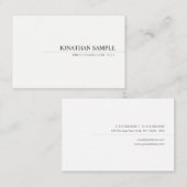 Modernes, Minimalistisches Berufliches Template Visitenkarte (Vorne/Hinten)