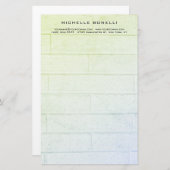 Modernes Minimalistisches Berufliches Wanddesign Briefpapier (Vorne/Hinten)