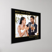 Modernes Minimalistisches Best Day Ever Wedding Fo Foliendrucke (Ablage )