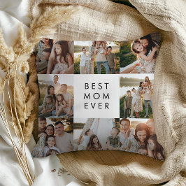 Modernes Minimalistisches Best Mama Foto Kissen