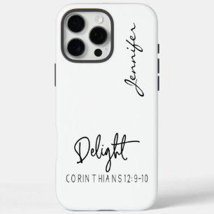 Modernes Minimalistisches Bibelverse Korinthians i iPhone 16 Pro Max Hülle