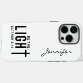 Modernes Minimalistisches Bibelverse Matthew 5:14 Case-Mate iPhone Hülle (Rückseite (Horizontal))