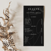 Modernes Minimalistisches Black Lash & Brow Servic