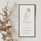 Modernes Minimalistisches Black Lash & Brow Servic