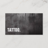 Modernes Minimalistisches Blackboard Tattoo Berufl Visitenkarte (Vorderseite)