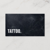 Modernes Minimalistisches Blackboard Tattoo Berufl Visitenkarte (Vorderseite)