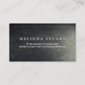 Modernes Minimalistisches Blackboard Tattoo Berufl Visitenkarte (Rückseite)