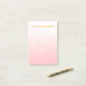 Modernes Minimalistisches Bläschen Post-it Klebezettel (Auf Schreibtisch)