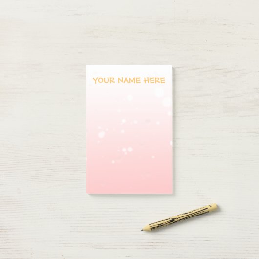 Modernes Minimalistisches Bläschen Post-it Klebezettel (Auf Schreibtisch)