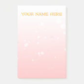 Modernes Minimalistisches Bläschen Post-it Klebezettel (Vorderseite)