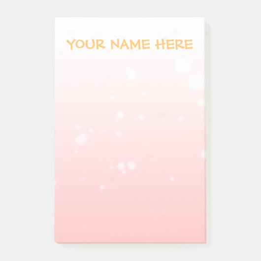 Modernes Minimalistisches Bläschen Post-it Klebezettel (Vorderseite)