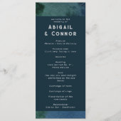 Modernes Minimalistisches Blau Aquamarin Programm (Vorderseite)