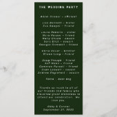 Modernes Minimalistisches Blau Aquamarin Programm (Rückseite)