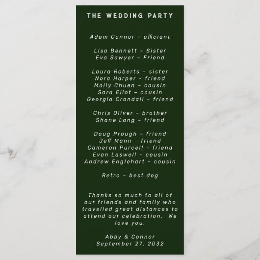 Modernes Minimalistisches Blau Aquamarin Programm (Rückseite)