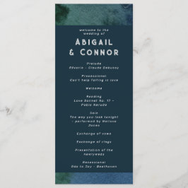 Modernes Minimalistisches Blau Aquamarin Programm