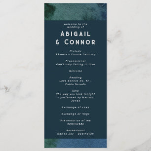 Modernes Minimalistisches Blau Aquamarin Programm