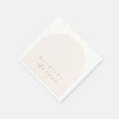 Modernes Minimalistisches Bogenpapier Napkin Serviette (Ecke)