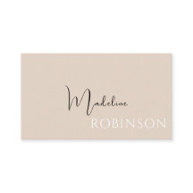 Modernes Minimalistisches Boho Beige-Skript