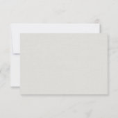 Modernes minimalistisches botanisches Monogramm Mitteilungskarte (Rückseite)