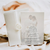 Modernes, minimalistisches Brautparty aus Foto Einladung