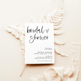 Modernes Minimalistisches Brautparty | Boho Bridal Einladung