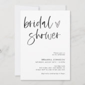 Modernes Minimalistisches Brautparty | Boho Bridal Einladung (Vorderseite)
