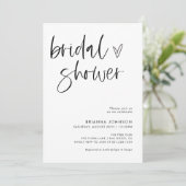 Modernes Minimalistisches Brautparty | Boho Bridal Einladung (Stehend Vorderseite)