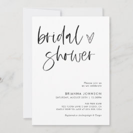 Modernes Minimalistisches Brautparty | Boho Bridal Einladung
