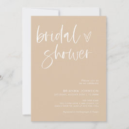 Modernes Minimalistisches Brautparty | Boho Bridal Einladung