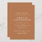 Modernes, Minimalistisches Brautparty Einladung (Vorne/Hinten)