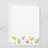 Modernes, minimalistisches Brautparty Einladung (Rückseite)