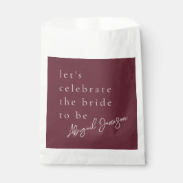 Modernes Minimalistisches Brautparty Geschenktütchen