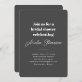 Modernes, Minimalistisches Brautparty mit weichem Einladung (Vorne/Hinten)