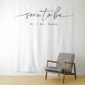 Modernes Minimalistisches Brautparty Wandteppich (Beispiel)