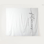 Modernes Minimalistisches Brautparty Wandteppich (Vorderseite (Horizontal))