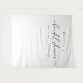 Modernes Minimalistisches Brautparty Wandteppich (Vorderseite (Horizontal))