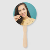 Modernes Minimalistisches Brautspiel Fächer (Vorderseite)