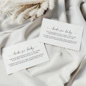 Modernes Minimalistisches Buch mit Babyausweis Begleitkarte