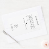 Modernes Minimalistisches Business Danke Box Siege Rechteckiger Aufkleber (Umschlag)