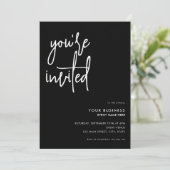 Modernes Minimalistisches Business-Event Einladung (Stehend Vorderseite)