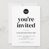 Modernes Minimalistisches Business-Event Einladung (Vorderseite)