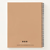 Modernes Minimalistisches Business-Notebook Notizblock (Rückseite)