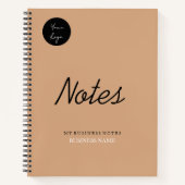Modernes Minimalistisches Business-Notebook Notizblock (Vorderseite)