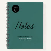 Modernes Minimalistisches Business-Notebook Notizblock (Vorderseite)