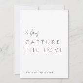 Modernes Minimalistisches Capture Das Zeichen der (Vorderseite)