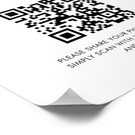 Modernes Minimalistisches Capture Die Liebe Hochze Poster (Ecke)