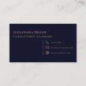 Modernes Minimalistisches Compass-Logo Visitenkarte (Vorderseite)